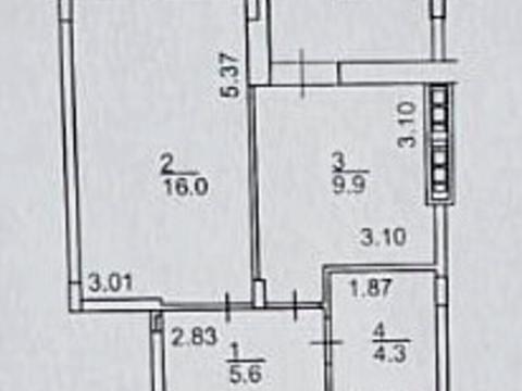 квартира по адресу Регенераторная ул., 4к2