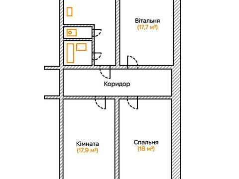 квартира по адресу Бориспольская ул., 37