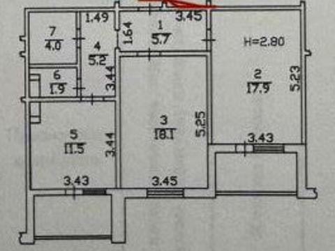 квартира по адресу Балтийский пер., 5