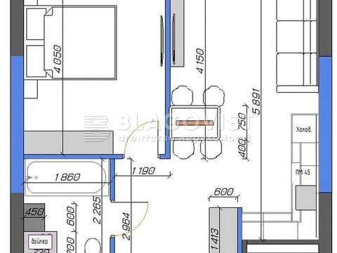 квартира за адресою Дніпровська набережна вул., 15-К