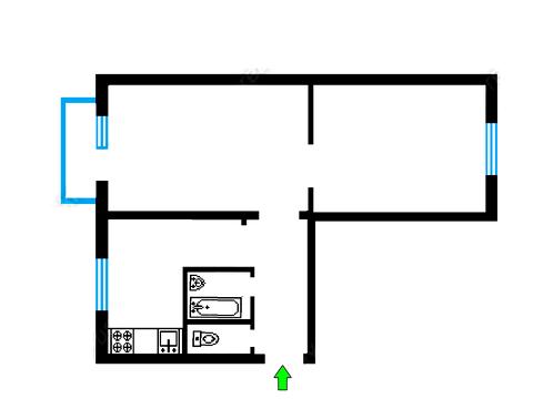квартира по адресу Алексея Тихого ул. (Виборзька), 81/83