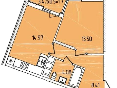 квартира по адресу Краснова ул., 3