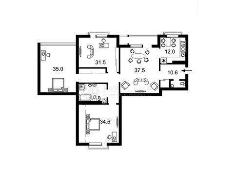 квартира за адресою Євгена Коновальця вул. (Щорса), 44-А