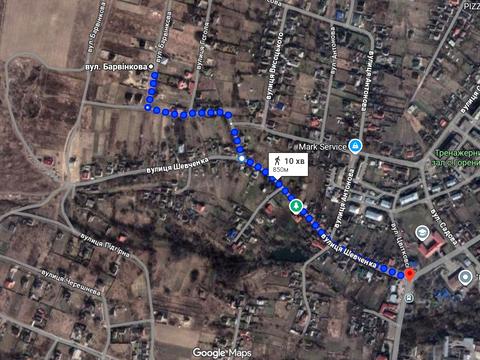 ділянка за адресою Барвінкова