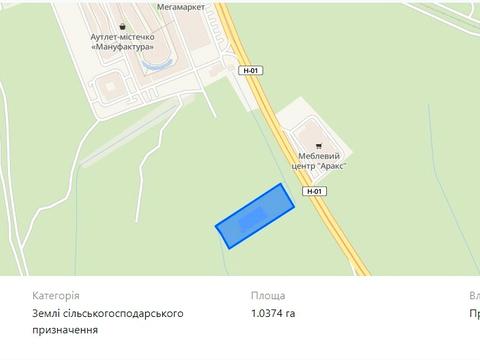 ділянка за адресою Новообухівське шосе