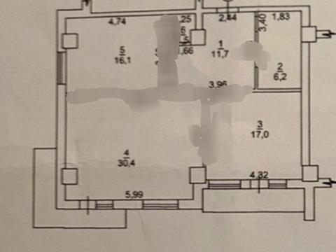 квартира по адресу Пишоновская ул., 24/1