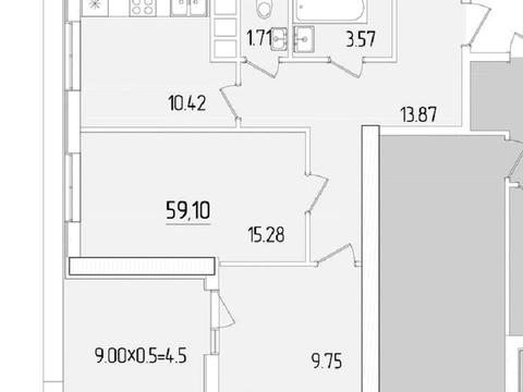 квартира по адресу Краснова ул., 3а
