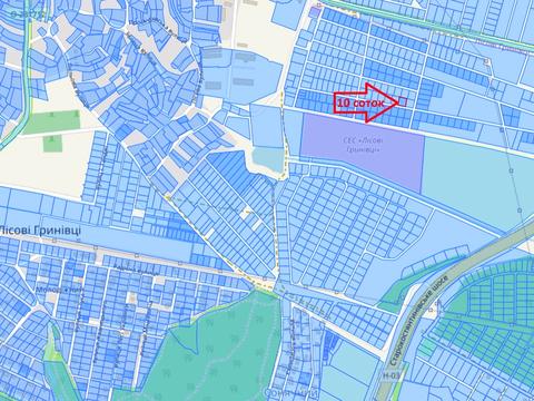 ділянка за адресою с. Лісові Гринівці, Центральна вул.