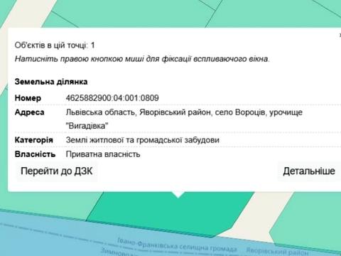 ділянка за адресою 
