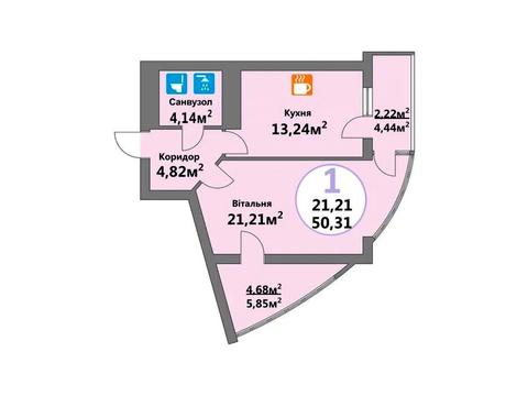 квартира за адресою с. Лисиничі, Глинянський Тракт вул., 1В