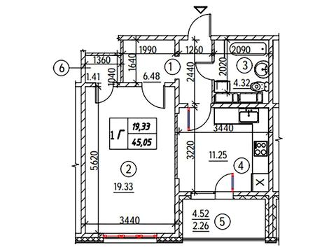 квартира по адресу Коноплянская ул., 22