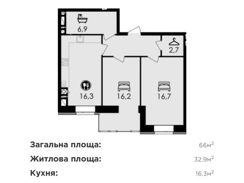 квартира за адресою Праведників Світу вул., 21-Г