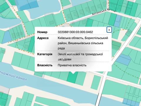ділянка за адресою с. Вишеньки, Березняківська