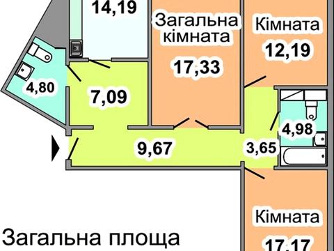 квартира по адресу Петра Григоренко просп., 14