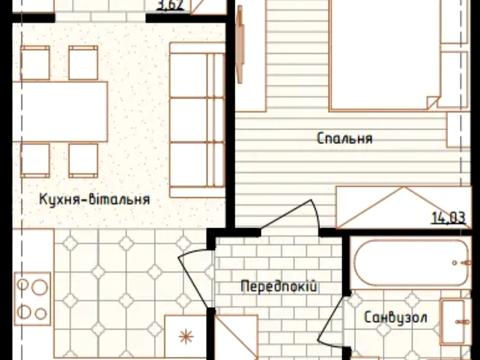 квартира за адресою Михайла Максимовича вул. (Онуфрія Трутенка), 24-В