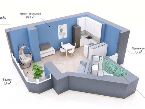 квартира за адресою Курортна вул. (Бутоми), 7В/7