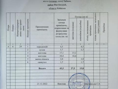 квартира по адресу пгт. Чабаны, Одеське шоссе, 6