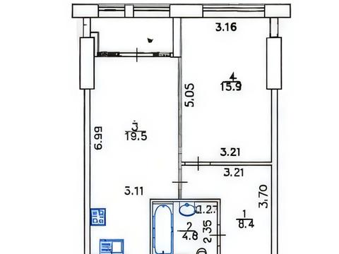 квартира за адресою Берестейський просп. (Перемоги), 11 к3