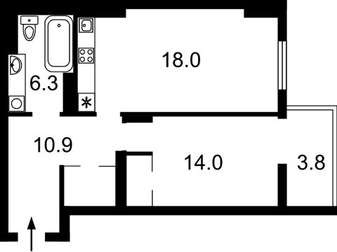 квартира за адресою Василя Тютюнника вул. (Анрі Барбюса), 52/1а