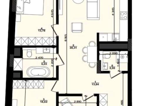 квартира по адресу Карла Мікльоша ул., 33