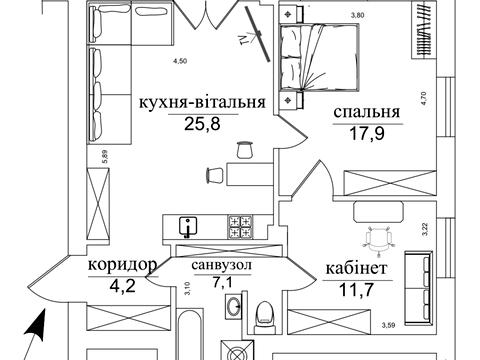 квартира по адресу Крещатик ул. (Kreschatic), 25