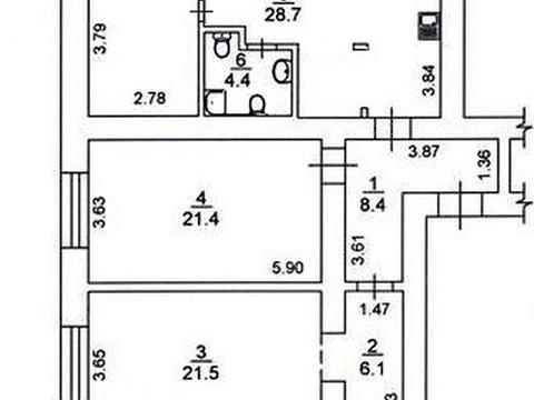 квартира по адресу Институтская ул., 16