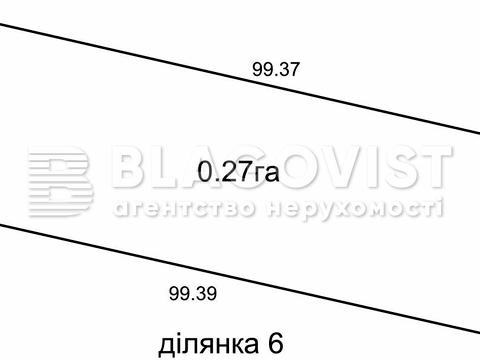 ділянка за адресою смт. Гостомель, Вишнева вул.