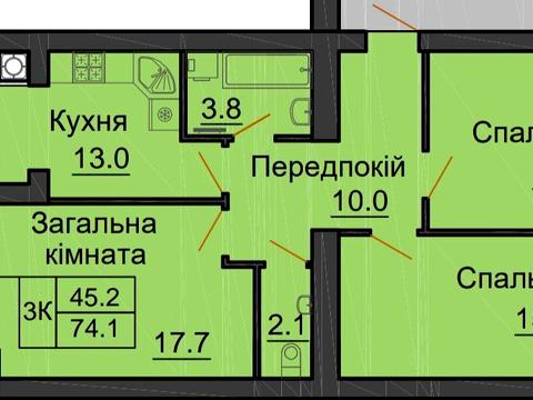 квартира по адресу Щаслива, 67