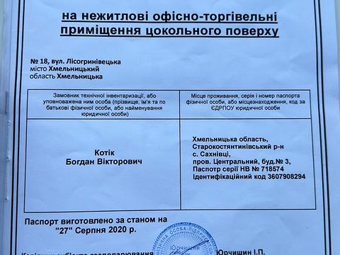 комерційна за адресою Лісогринівецька вул., 18