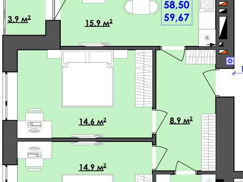 квартира по адресу  ул., 58