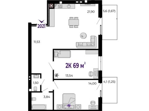квартира по адресу 24 Августа ул., 1