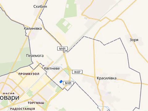 ділянка за адресою с. Квітневе, Гоголівська вул., 1
