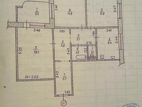 квартира за адресою Лісового вул., 44