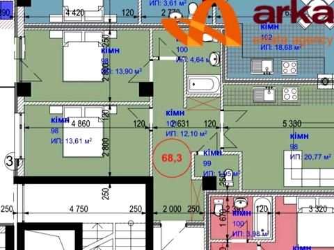 квартира по адресу Гетмана Мазепы ул., 160а