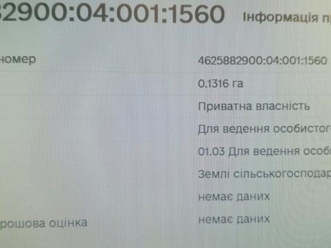 участок по адресу Лісна