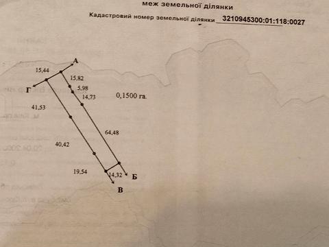 ділянка за адресою Яблунська, 40