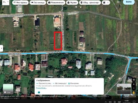 ділянка за адресою нова