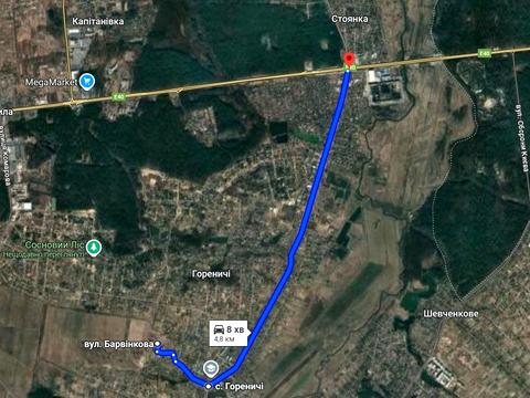 ділянка за адресою Барвінкова