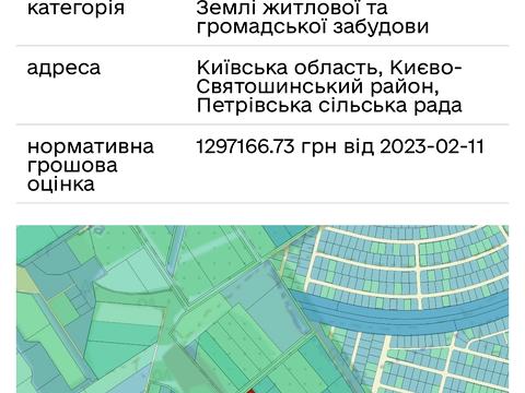 ділянка за адресою Петропавлівська