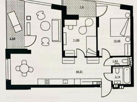 квартира за адресою Набережно-Рибальська дорога вул., 7