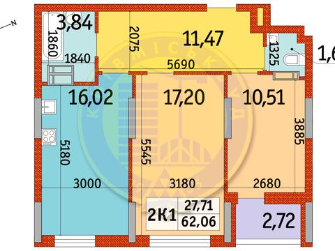 квартира по адресу Отрадный просп. (Чубаря), 93/2