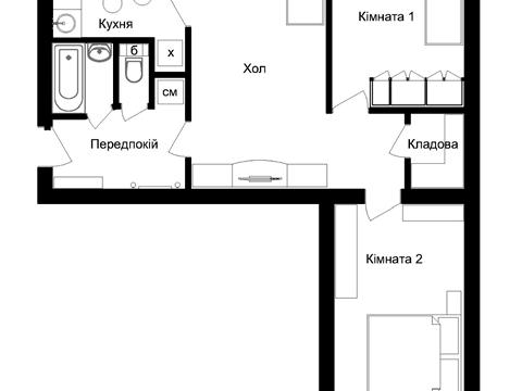 квартира за адресою Ореста Левицького вул. (Академіка Курчатова), 3