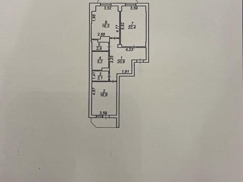 квартира по адресу Алексея Вадатурского ул. (Маршала Малиновского), 16б