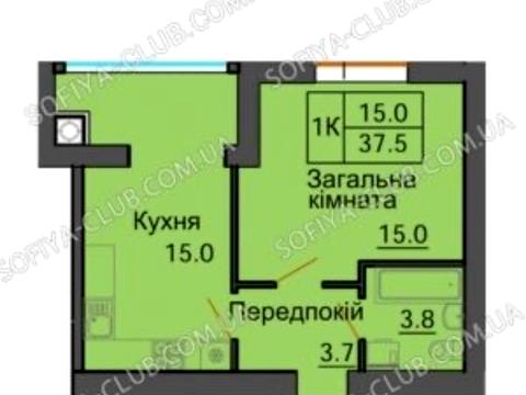 квартира по адресу Зелена ул., 3