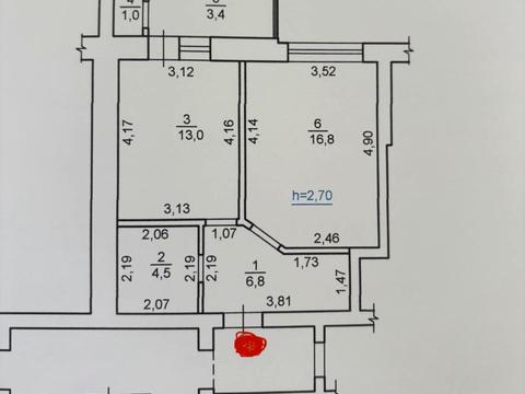квартира по адресу Карла Мікльоша ул., 17