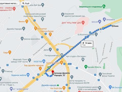 участок по адресу Киев, Николая Михновского бульв. (Дружбы Народов), 12