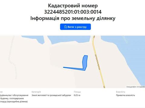 участок по адресу вул.Центральна 31