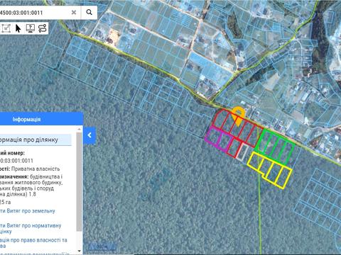 ділянка за адресою Лісова вул.