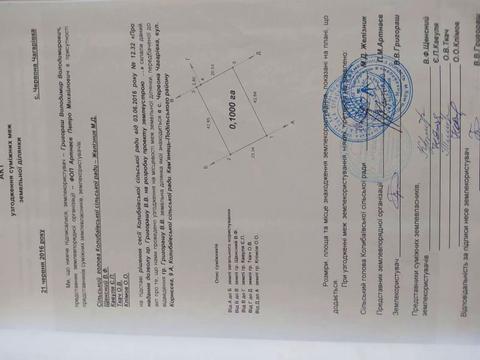 участок по адресу с. Червоная Чагаровка, 
