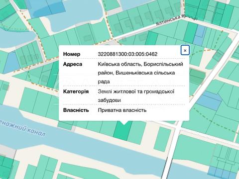 участок по адресу с. Вишенки, 